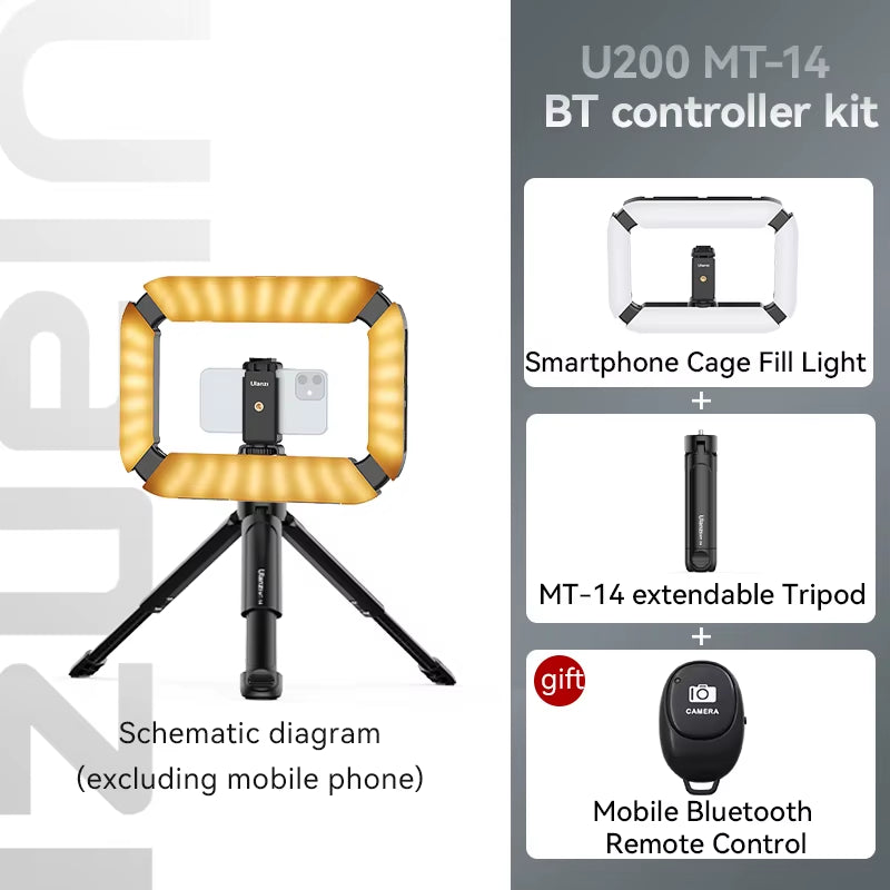 Smartphone Video Rig with LED Ring Light