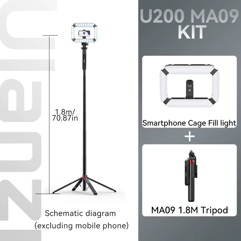 Smartphone Video Rig with LED Ring Light