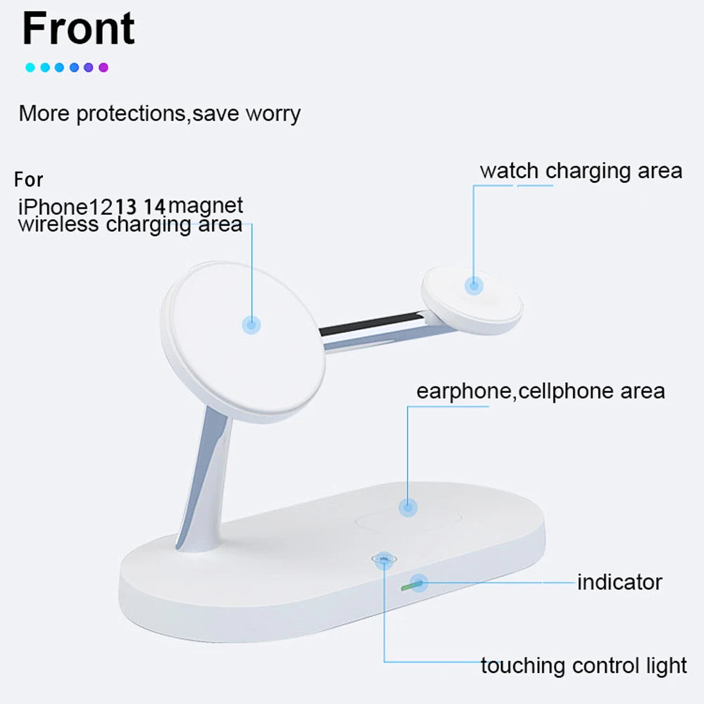 3 em 1 Wireless Charging Station