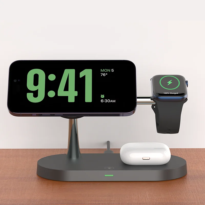 3 em 1 Wireless Charging Station